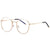 Fashion Solid Color Acrylic Round Frame Full Frame Optical Glasses