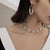 Fashion Solid Color Alloy Pearl Irregular Necklace 1 Piece