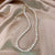 Fashion Solid Color Alloy Pearl Irregular Necklace 1 Piece