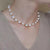 Fashion Solid Color Alloy Pearl Irregular Necklace 1 Piece