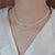 Fashion Solid Color Alloy Pearl Irregular Necklace 1 Piece