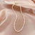 Fashion Solid Color Alloy Pearl Irregular Necklace 1 Piece