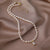 Fashion Solid Color Alloy Pearl Irregular Necklace 1 Piece