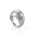 Fashion Solid Color Arc Large Smooth Stainless Steel  Geometric Ring Wholesale