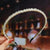 Fashion Solid Color Artificial Pearl Hair Band 1 Piece