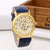 Fashion Solid Color Buckle Quartz Men's Watches