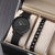 Fashion Solid Color Buckle Quartz Men's Watches