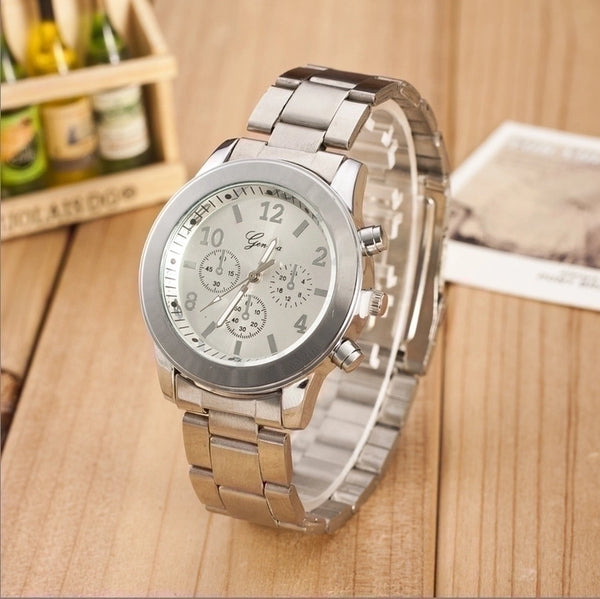 Fashion Solid Color Buckle Quartz Women's Watches