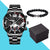 Fashion Solid Color Butterfly Double Snap Quartz Men's Watches