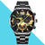 Fashion Solid Color Butterfly Double Snap Quartz Men's Watches