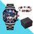 Fashion Solid Color Butterfly Double Snap Quartz Men's Watches