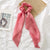 Fashion Solid Color Cloth Pleated Hair Tie 1 Piece