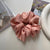 Fashion Solid Color Cloth Pleated Hair Tie 1 Piece