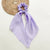 Fashion Solid Color Cloth Pleated Hair Tie 1 Piece