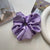 Fashion Solid Color Cloth Pleated Hair Tie 1 Piece