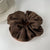 Fashion Solid Color Cloth Pleated Hair Tie 1 Piece