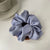 Fashion Solid Color Cloth Pleated Hair Tie 1 Piece