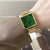 Fashion Solid Color Folding Buckle Quartz Women's Watches