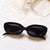 Fashion Solid Color Leopard Pc Uv400 Resin Oval Frame Full Frame Women's Sunglasses