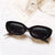 Fashion Solid Color Leopard Pc Uv400 Resin Oval Frame Full Frame Women's Sunglasses