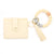 Fashion Solid Color Leopard Silica Gel Beaded Women's Bag Pendant Keychain 1 Piece