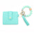 Fashion Solid Color Leopard Silica Gel Beaded Women's Bag Pendant Keychain 1 Piece