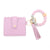 Fashion Solid Color Leopard Silica Gel Beaded Women's Bag Pendant Keychain 1 Piece