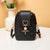 Fashion Solid Color Lingge Square Buckle Crossbody Bag