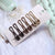 Fashion Solid Color Metal Plating Hair Clip 1 Set