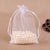 100 Pcs Fashion Solid Color Organza Drawstring Jewelry Packaging Bags 1 Piece