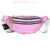 Fashion Solid Color Paint Finish Zipper Fanny Pack