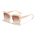 Fashion Solid Color Pc Resin Cat Eye Full Frame Women's Sunglasses