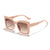 Fashion Solid Color Pc Resin Cat Eye Full Frame Women's Sunglasses