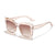 Fashion Solid Color Pc Resin Cat Eye Full Frame Women's Sunglasses