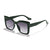 Fashion Solid Color Pc Resin Cat Eye Full Frame Women's Sunglasses