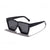 Fashion Solid Color Pc Resin Square Full Frame Women's Sunglasses