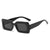 Fashion Solid Color Pc Resin Square Full Frame Women's Sunglasses