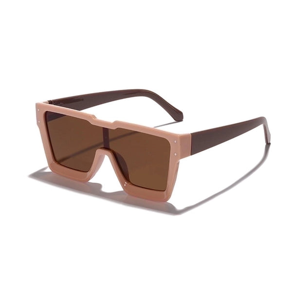 Fashion Solid Color Pc Resin Square Full Frame Women's Sunglasses