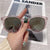 Fashion Solid Color Pc Round Frame Full Frame Women's Sunglasses