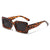 Fashion Solid Color Pc Square Full Frame Men's Sunglasses