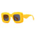 Fashion Solid Color Pc Square Full Frame Men's Sunglasses