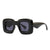 Fashion Solid Color Pc Square Full Frame Men's Sunglasses