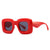 Fashion Solid Color Pc Square Full Frame Men's Sunglasses