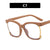 Fashion Solid Color Pc Square Full Frame Optical Glasses