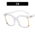 Fashion Solid Color Pc Square Full Frame Optical Glasses