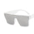 Fashion Solid Color Pc Square Full Frame Women's Sunglasses