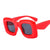 Fashion Solid Color Pc Square Full Frame Women's Sunglasses