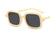 Fashion Solid Color Pc Square Full Frame Women's Sunglasses