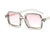 Fashion Solid Color Pc Square Full Frame Women's Sunglasses