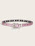 Fashion Solid Color Pu Leather Alloy Rhinestone Women's Leather Belts 1 Piece